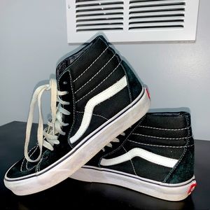Black high top Vans